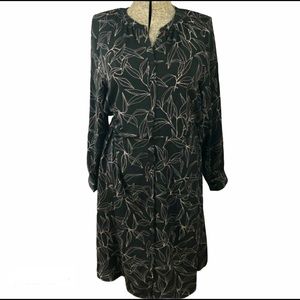 A new Day long Sleeve black blush dress